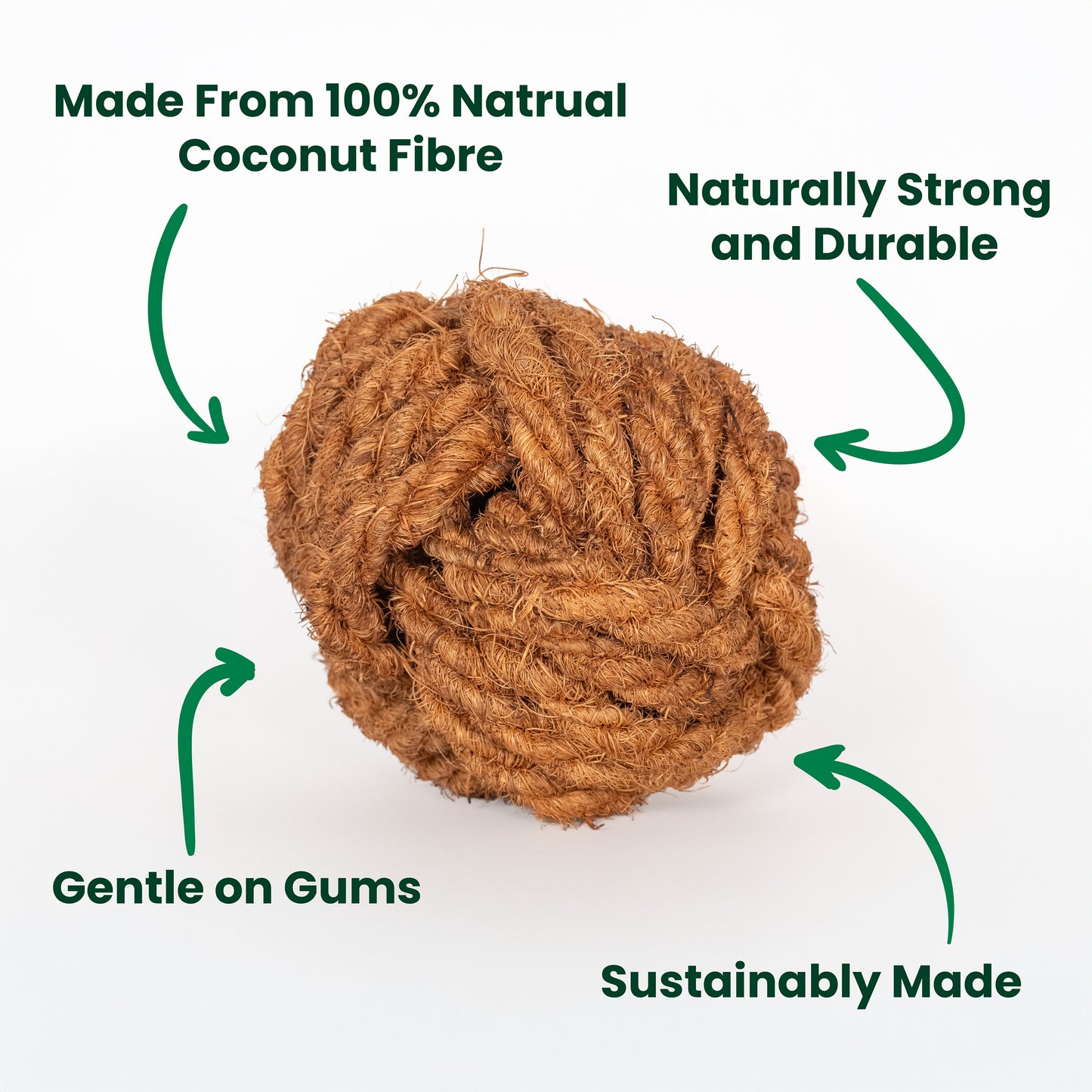 Planet Hero Coconut Fibre Ball Dog Toy