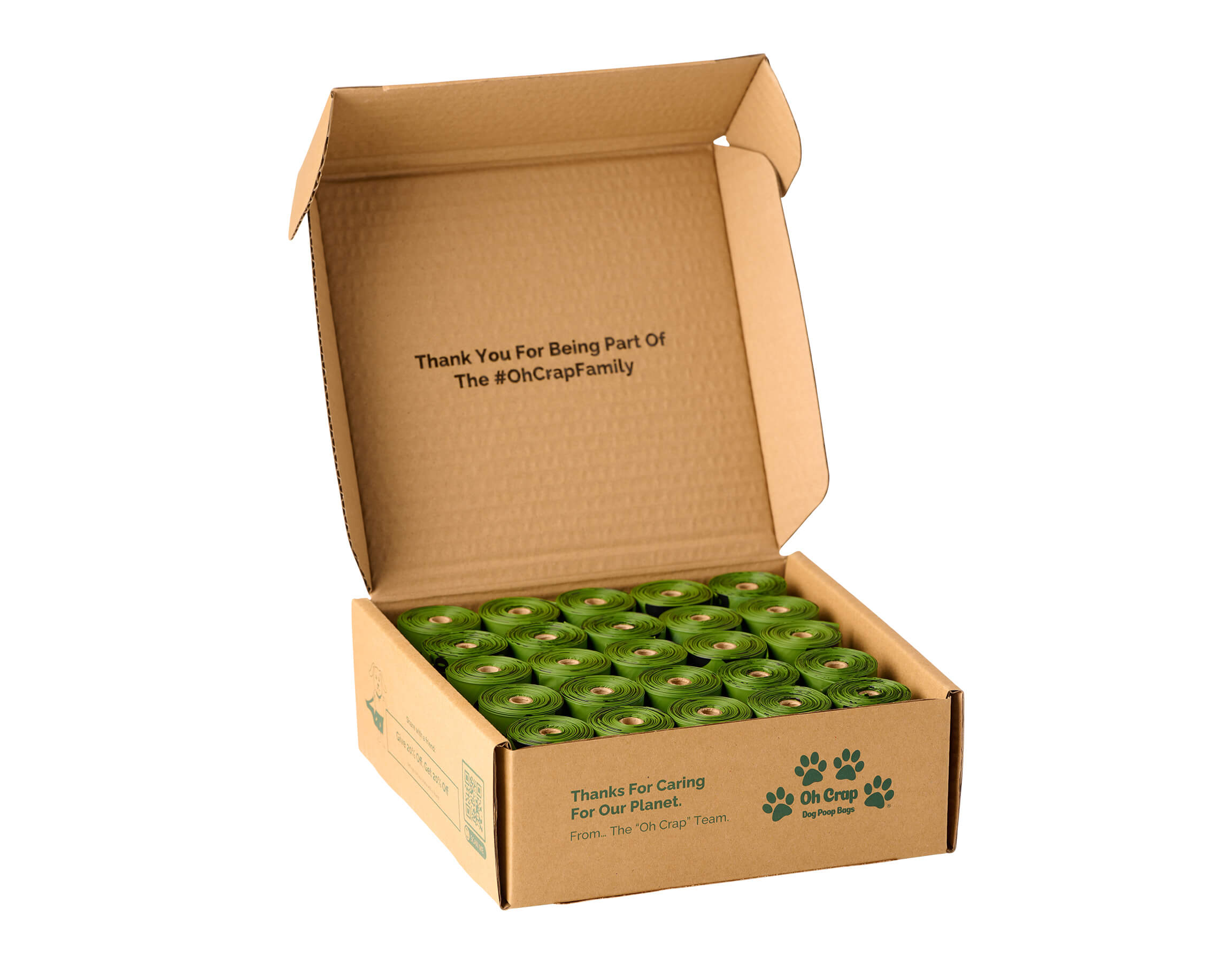 Non plastic top poop bags